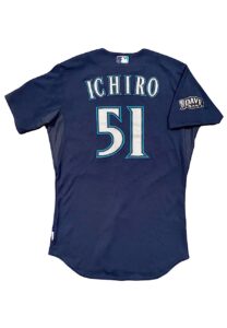 2011 Ichiro Suzuki Seattle Mariners Game-Used Alternate Jersey