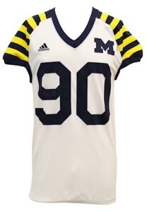 2011 Jake Ryan Michigan Wolverines Game-Used & Autographed Road Jersey