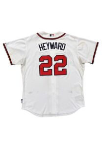 2011 Jason Heyward Atlanta Braves Game-Used & Signed Home Jersey