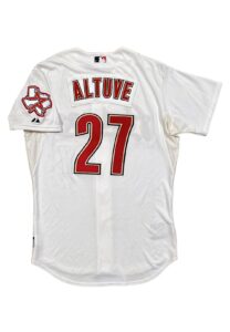 2011 Jose Altuve Houston Astros Rookie Game-Used Home Jersey