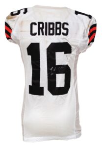 2011 Josh Cribbs Cleveland Browns Game-Used & Autographed Road Jersey