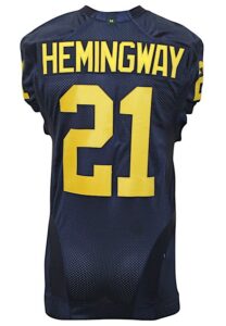 2011 Junior Hemingway Michigan Wolverines Game-Issued Gator Bowl Jersey