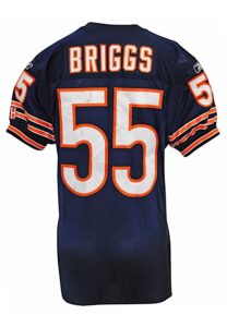 2011 Lance Briggs Chicago Bears Game-Used Home Jersey