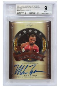 2011 Leaf Legends Of Sport Award Winner Autographs Silver Mike Tyson #AW16