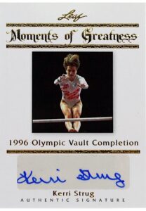 2011 Leaf Moments Of Greatness Kerri Strug Autographed