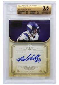 2011 National Treasures Century Black Signatures Jared Allen #84