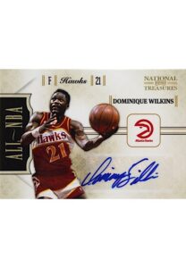 2011 Panini National Treasures All-NBA Dominique Wilkins Autographed