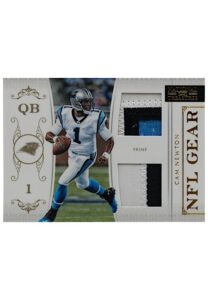 2011 Panini National Treasures NFL Gear Prime Combos Cam Newton #7