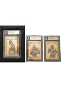 2011 Panini Playoff Contenders 14K Black Golden Tickets Calvin Johnson, Dwayne Bowe & Roddy White W/ Original Presentation Box