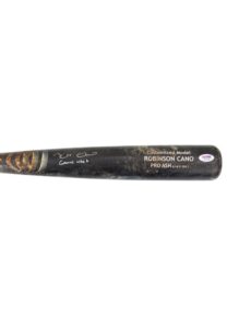 2011 Robinson Cano New York Yankees Game-Used & Autographed Bat