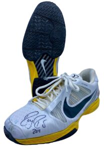 2011 Roger Federer Match Worn & Signed Tennis Shoes