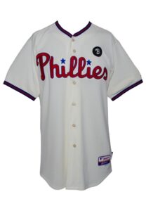 2011 Roy Oswalt Philadelphia Phillies Game-Used Home Jersey