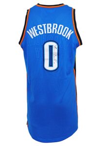 2011 Russell Westbrook Oklahoma City Thunder Autographed Replica Jersey