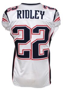 2011 Stevan Ridley New England Patriots Game-Used & Autographed Road Jersey