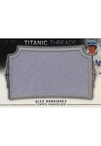 2011 Topps Jumbo Titanic Threads Alex Rodriguez #TTJR-77