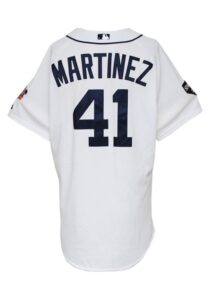 2011 Victor Martinez Detroit Tigers Spring Training Worn Home Jersey