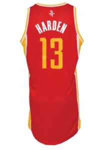 2012-13 James Harden Houston Rockets Game-Used Home Jersey