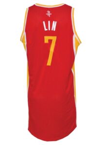 2012-13 Jeremy Lin Houston Rockets Game-Used Home Jersey