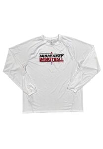 2012-13 LeBron James Miami Heat Player Worn Warmup Shirt