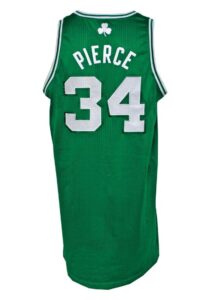 2012-13 Paul Pierce Boston Celtics Game-Used Road Jersey with Attributed Warm-Up