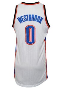 2012-13 Russell Westbrook Oklahoma City Thunder Game-Used Home Jersey