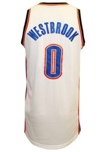 2012-13 Russell Westbrook Oklahoma City Thunder Game-Used Home Jersey 