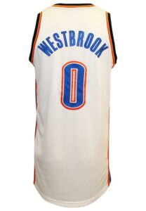 2012-13 Russell Westbrook Oklahoma City Thunder Game-Used Home Jersey