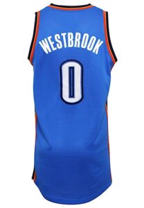 2012-13 Russell Westbrook Oklahoma City Thunder Game-Used Jersey