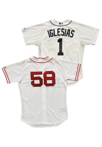 2012-15 Jose Iglesias Boston Red Sox & Detroit Tigers Game-Used & Signed Jerseys