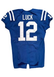 2012 Andrew Luck Indianapolis Colts Photo-Shoot Worn Jersey