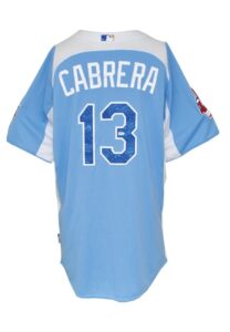 2012 Asdrubal Cabrera All-Star Game Batting Practice Worn Jersey