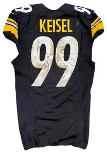 2012 Brett Keisel Pittsburgh Steelers Game-Used & Signed Home Jersey