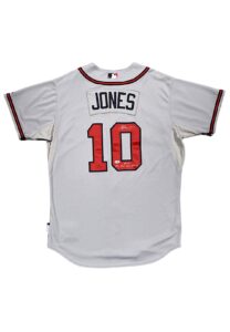 2012 Chipper Jones Atlanta Braves Game-Used & Signed Road Jersey