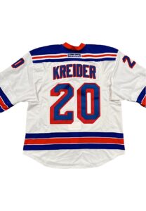 2012 Chris Kreider NY Rangers Rookie Playoffs Game-Used Jersey