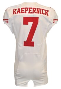 2012 Colin Kaepernick San Francisco 49ers Game-Used Road Jersey