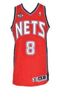 2012 Deron Williams New Jersey Nets Game-Used & Autographed Road Jersey