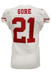 2012 Frank Gore San Francisco 49ers Game-Used Road Jersey