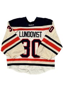 2012 Henrik Lundqvist NY Rangers Winter Classic Game-Used Jersey