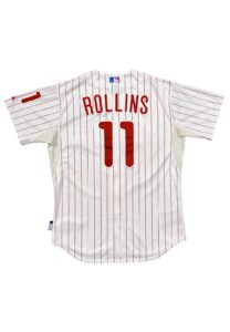 2012 Jimmy Rollins Philadelphia Phillies Game-Used 6 Home Run Jersey