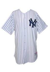 2012 Joe Girardi NY Yankees Spring Training Opening Day Manager’s Worn Home Jersey