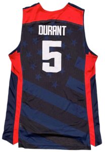 2012 Kevin Durant Olympic USA Basketball Game-Used Blue Jersey