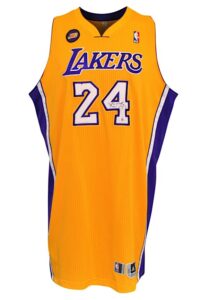 2012 Kobe Bryant Los Angeles Lakers Game-Used & Autographed Home Jersey