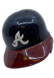 2012 Kris Medlen Atlanta Braves Game-Used & Signed Helmet