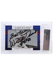 2012 Leaf Sports Icons Willie Davis Autographed