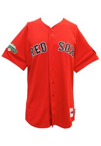 2012 Mark Melancon Boston Red Sox Game-Used Alternate Jersey