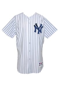 2012 Nick Swisher NY Yankees Spring Training Opening Day Game-Used Home Jersey