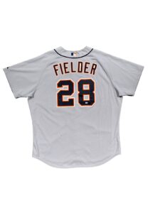 2012 Prince Fielder Detroit Tigers Game-Issued Road Jersey