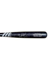 2012 Salvador Perez Kansas City Royals Game-Used & Signed Bat