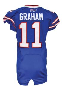 2012 T.J. Graham Rookie Buffalo Bills Photo Shoot Worn Home Jersey