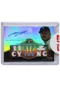 2012 Topps Triple Threads Autographed Relics Justin Verlander #TTAR-79